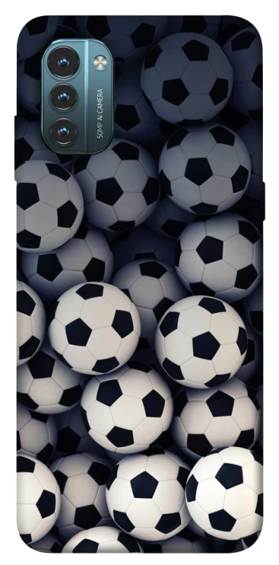 Чехол на Nokia G21 Футбольные мячи фото 1 из 1