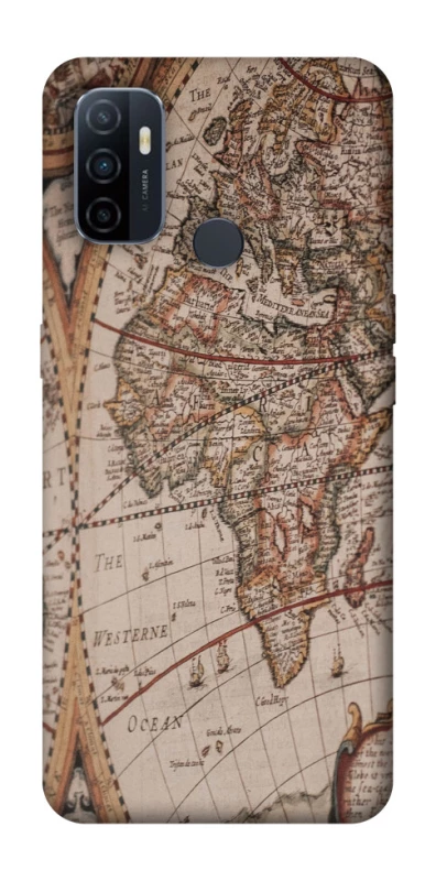 Чехол на Oppo A53 / A32 / A33 Карта путешествий фото 1 из 1