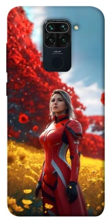 Чехол на Xiaomi Redmi Note 9 / Redmi 10X Cyber space girl ver.5 фото 1 из 1