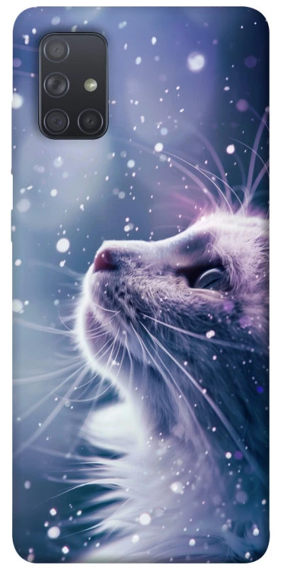 Чехол на Samsung Galaxy A71 Snow cat фото 1 из 1