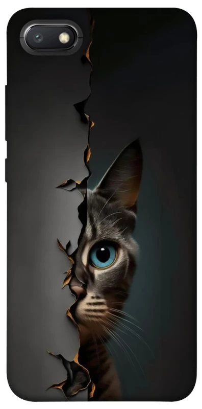 Чехол на Xiaomi Redmi 6A Кот-подглядыватель v2 фото 1 из 1