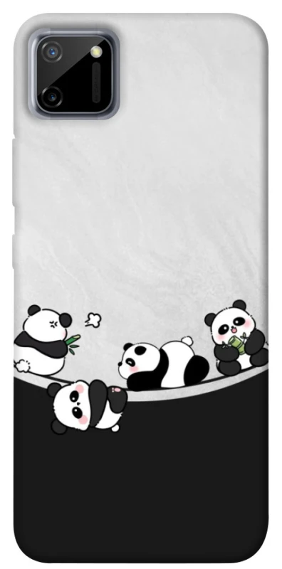 Чохол на Realme C11 Four pandas фото 1 з 1
