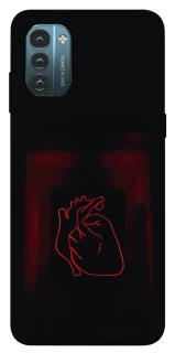 Чехол на Nokia G21 Красное сердце фото 1 из 1
