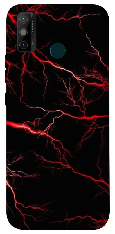 Чехол на TECNO Spark 6 Go Красная молния фото 1 из 1