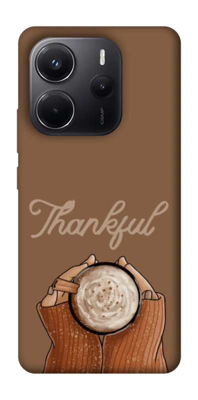 Чохол на Xiaomi Redmi Note 14 4G (Europe version) Thankful coffee фото 1 з 1