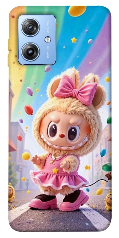 Чохол на Motorola Moto G84 Labubu rainbow фото 1 з 1