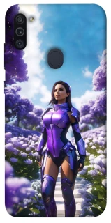 Чехол на Samsung Galaxy M11 Cyber space girl ver.4 фото 1 из 1
