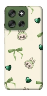Чехол на Motorola Moto G56 5G Labubu Green Heart фото 1 из 1
