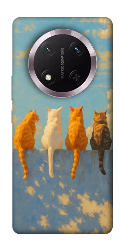 Чохол на Honor X9c cats on wall фото 1 з 1