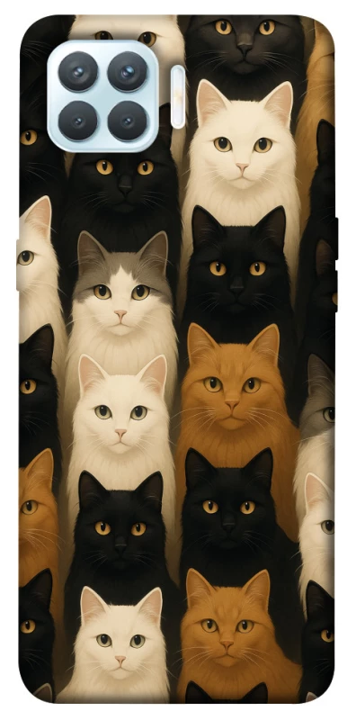 Чохол на Oppo F17 Pro Colorful Cat Collage фото 1 з 1