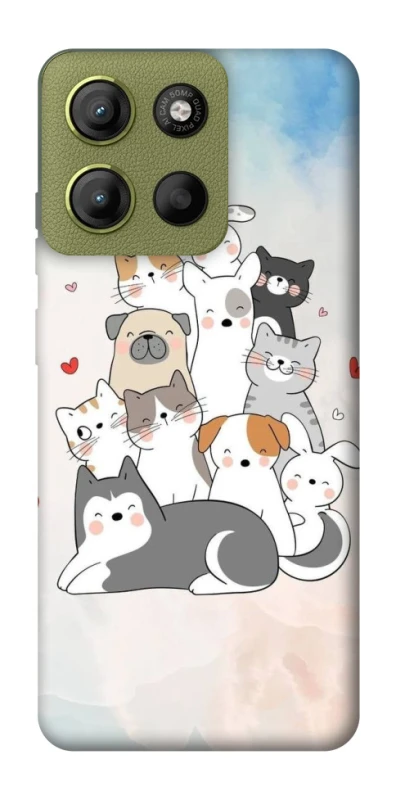 Чехол на Motorola Moto G15 4G Funny Pets ver.2 фото 1 из 1