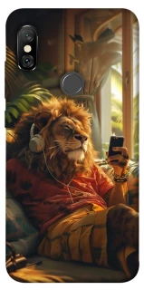 Чехол на Xiaomi Redmi Note 6 Pro Лев v2 фото 1 из 1
