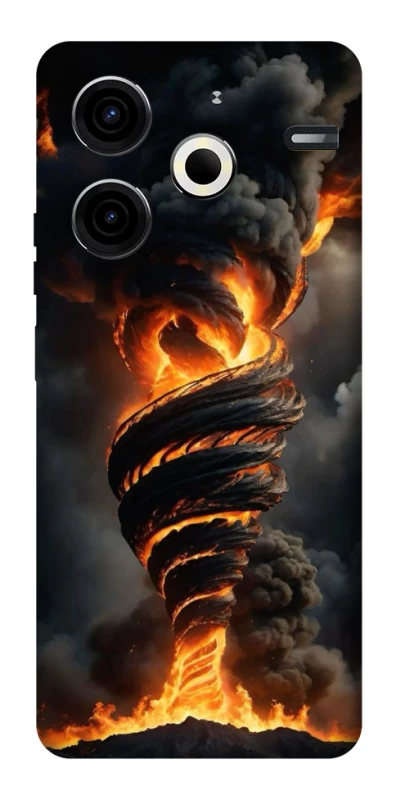 Чехол на TECNO Pova 6 Neo (LI6) Огненный торнадо фото 1 из 1