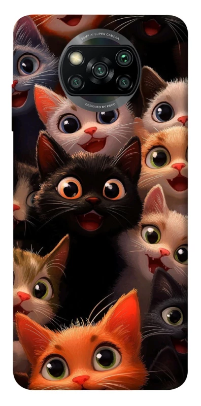 Чохол на Xiaomi Poco X3 NFC / Poco X3 Pro happy cats фото 1 з 1