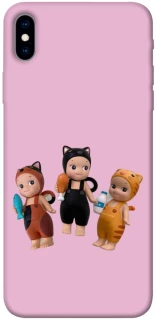 Чохол на Apple iPhone XS Max (6.5") Cat Cafe Trio фото 1 з 1