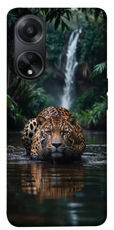 Чохол на Oppo A58 4G Leopard in water фото 1 з 1