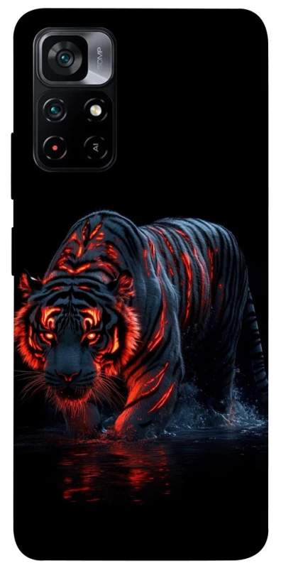 Чохол на Xiaomi Poco M4 Pro 5G fire tiger фото 1 з 1