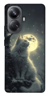 Чехол на Realme 10 Pro+ Кот под луной фото 1 из 1