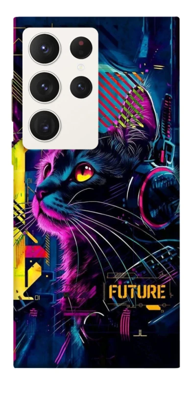 Чехол на Samsung Galaxy S23 Ultra Cyber Cat v2 фото 1 из 1