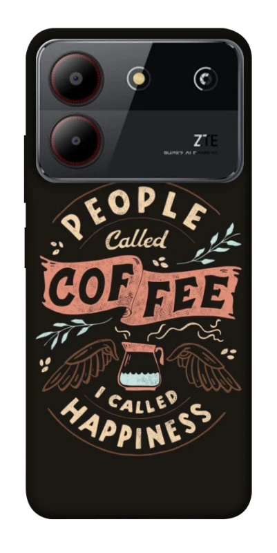 Чехол на ZTE Blade A54 4G Сoffee happiness фото 1 из 1