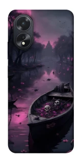 Чехол на Oppo A18 Boat and flamingo фото 1 из 1