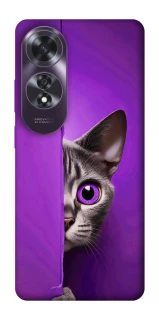 Чохол на Oppo A60 Кіт-підглядач фото 1 з 1