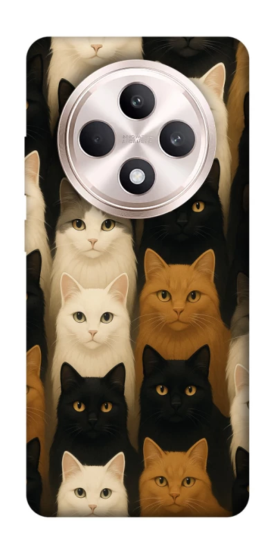 Чехол на Oppo Reno 12 F 4G/5G Colorful Cat Collage фото 1 Чехол на Oppo Reno 12 F 4G/5G Colorful Cat Collage фото 1 из 1