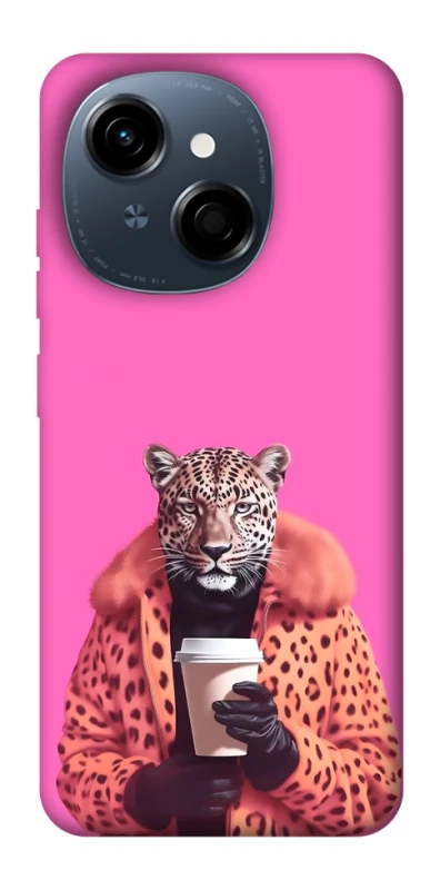 Чехол на TECNO Spark Go 1 Леопард с кофе фото 1 из 1