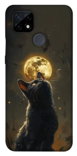 Чехол на Realme C21 Кот под луной v2 фото 1 из 1