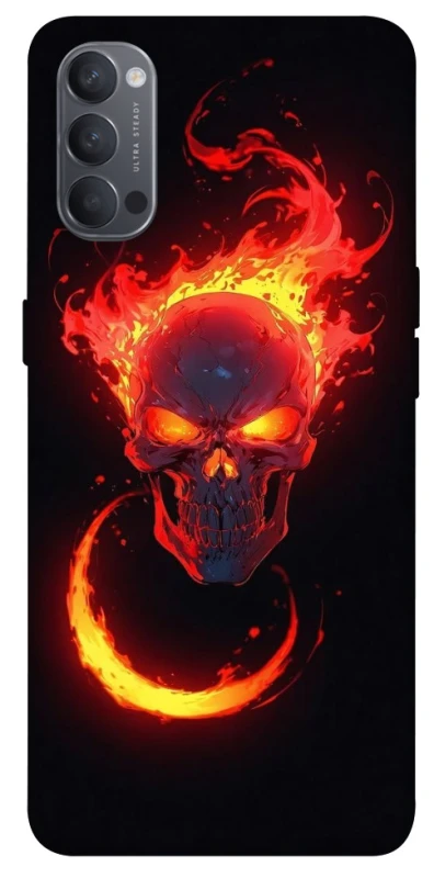 Чохол на Oppo Reno 4 Blood Skull фото 1 з 1
