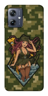 Чохол на Motorola Moto G54 Military Waifu фото 1 Чохол на Motorola Moto G54 Military Waifu фото 1 з 1