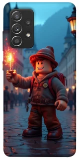 Чехол на Samsung Galaxy A52 4G / A52 5G Roblox Fire Logo Blue Flames фото 1 из 1