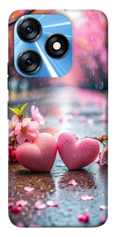 Чохол на TECNO Spark 10 Pink heart фото 1 з 1