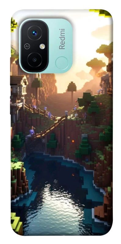 Чохол на Xiaomi Redmi 12C / Poco C55 Minecraft sunset фото 1 з 1