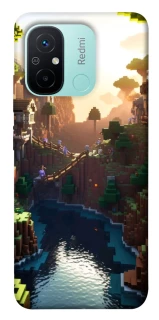 Чехол на Xiaomi Redmi 12C / Poco C55 Minecraft sunset фото 1 из 1