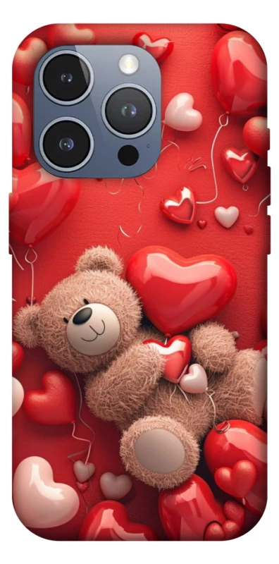 Чохол на Apple iPhone 16 Pro Max bear in hearts фото 1 з 1