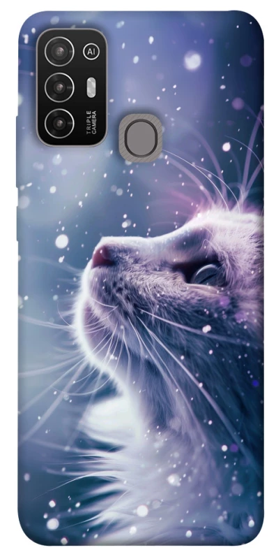 Чехол на ZTE Blade A52 Snow cat фото 1 из 1