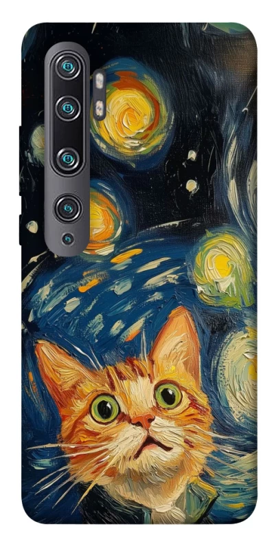 Чехол на Xiaomi Mi Note 10 / Note 10 Pro / Mi CC9 Pro paint cat фото 1 из 1