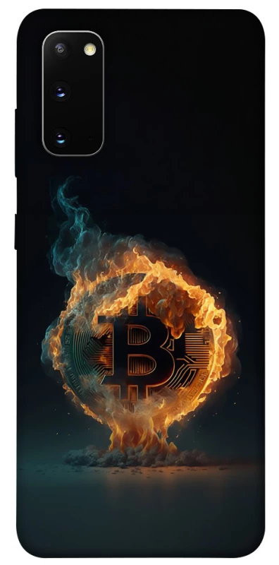 Чохол на Samsung Galaxy S20 Fire Bitcoin фото 1 з 1
