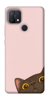Чехол на Oppo A15s / A15 Peeping cat фото 1 из 1