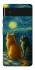 Чехол на Google Pixel 6 Cats under the stars фото 1 из 1