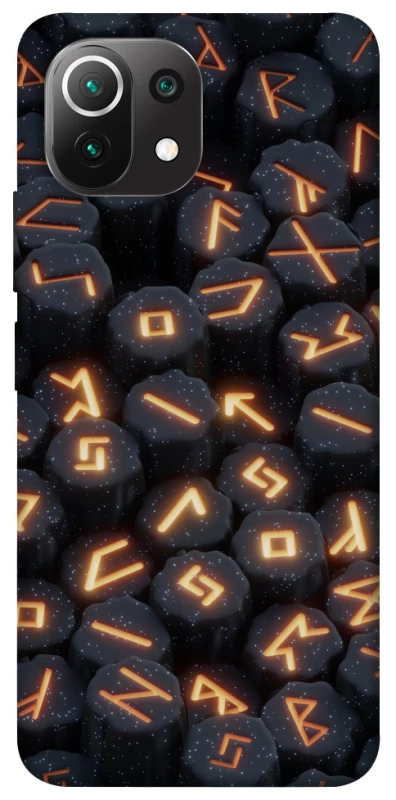 Чехол на Xiaomi Mi 11 Lite Огненые руны фото 1 из 1