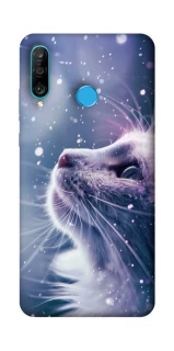 Чохол на Huawei P30 lite Snow cat фото 1 з 1