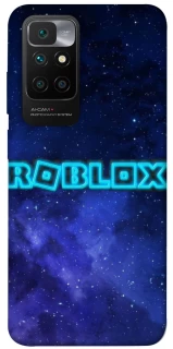Чохол на Xiaomi Redmi 10 Roblox Space Logo Blue фото 1 з 1