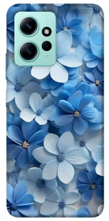 Чехол на Xiaomi Redmi Note 12 4G Синие цветы фото 1 из 1