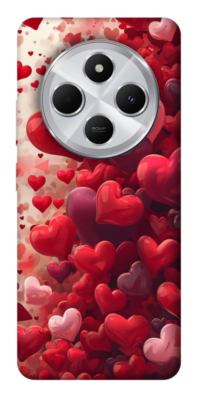 Чохол на Xiaomi Redmi 14C / Poco C75 Many hearts фото 1 з 1