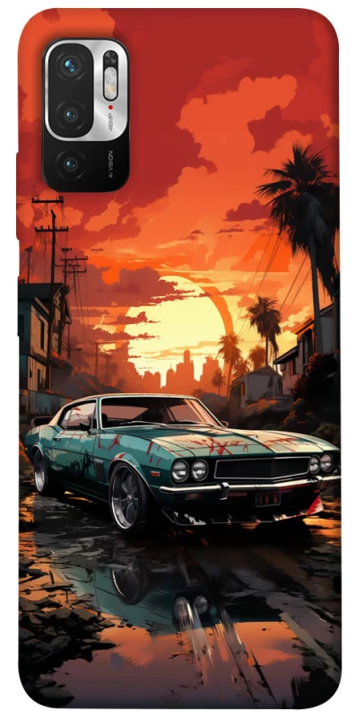 Чохол на Xiaomi Redmi Note 10 5G Car at sunset фото 1 з 1