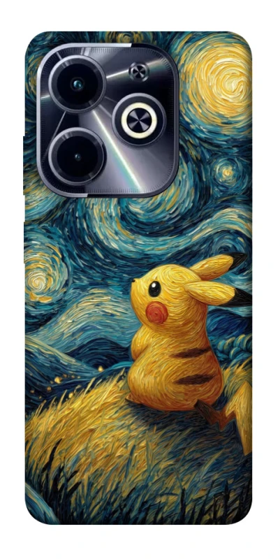 Чохол на Infinix Hot 40i Pikachu and Van Gogh фото 1 з 1