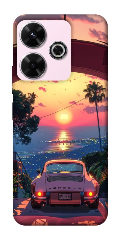 Чехол на Xiaomi Redmi 13 4G Porsche at sunset фото 1 из 1