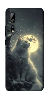 Чохол на ZTE Axon 10 Pro Кіт під місяцем фото 1 з 1